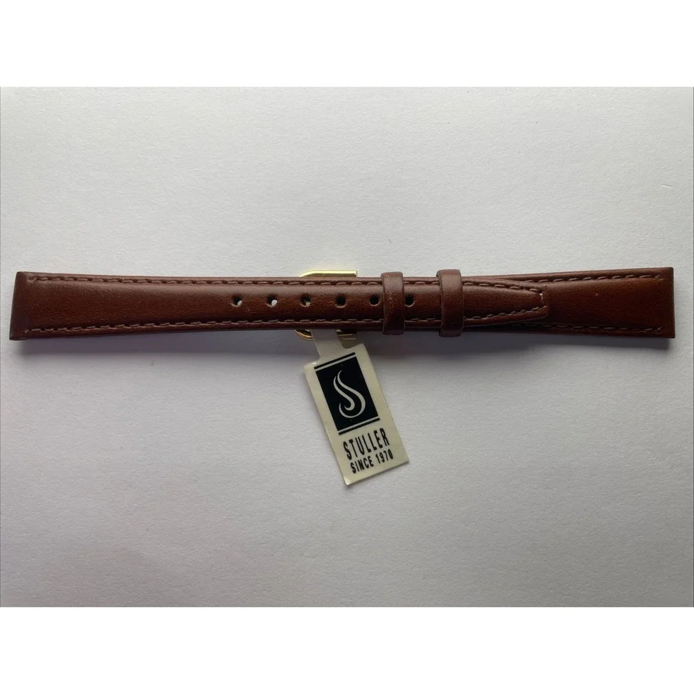 Stuller 14mm Saddle Leather Ladies Brown‎ Watch Band